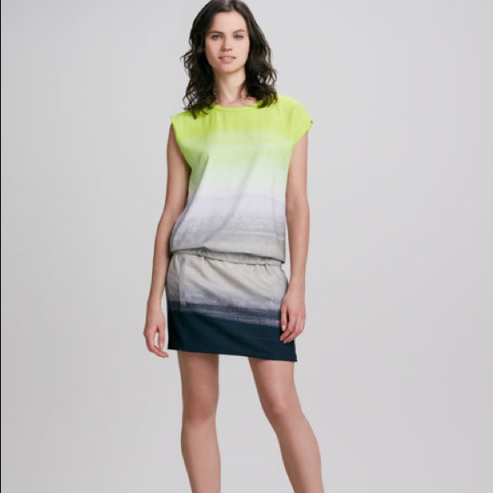DVF Tara drop waist line ombré dress sz 4